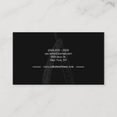Carte De Visite Razor Barber Rendez-vous Noir Blanc (Dos)