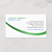 Carte De Visite Re-important monogramme moderne de bruissement (Dos)