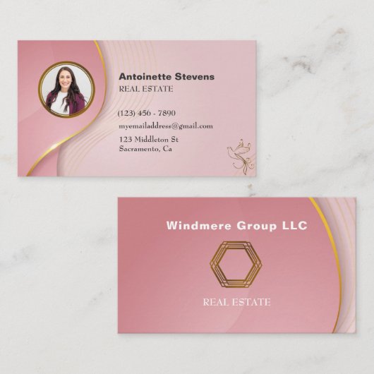 Carte De Visite Réacteur Gold (Devant / Derrière)