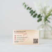Carte De Visite Réadaptation cardio-pulmonaire | Rouge clair (Debout devant)