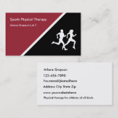 Carte De Visite Réadaptation de physiothérapie de sports (Devant / Derrière)