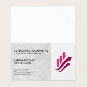 Carte De Visite Real Estate | Account Manage | Corporate Fintech  (Extérieur déplié)