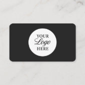 Carte De Visite Real Estate Agent Black Logo QR Code Professional (Dos)