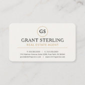 Carte De Visite Real Estate Agent Professional (Devant)