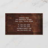 Carte De Visite Real Estate Broker Leather Professional (Dos)