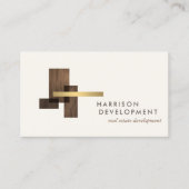 Carte De Visite Real Estate Developer Luxury Logo Ivory (Devant)