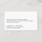Carte De Visite Real Estate Modern | Properties | Rentals (Dos)