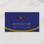 Carte De Visite Real Estate Personalized Navy Blue (Devant)