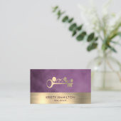 Carte De Visite real estate professional realtor key add photo bus (Debout devant)