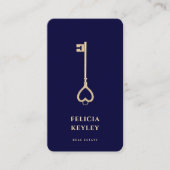 Carte De Visite Réalisateur Agent immobilier Monogramme moderne mi (Devant)