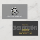 Carte De Visite Réalisateur Clap Cinéma Films Producteur (Devant / Derrière)