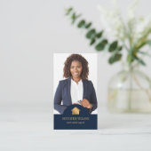 Carte De Visite Réalisateur de l'agent immobilier Portrait profess (Debout devant)