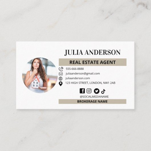 Carte De Visite Réalisateur d'entreprise de marketing immobilier m (Devant)