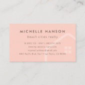 Carte De Visite Réalisateur d'icônes de maison de couleurs personn (Dos)