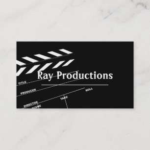 Carte De Visite Réalisateur Films Producteur Production Business