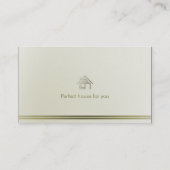 Carte De Visite Réalisateur | Maison moderne (Dos)