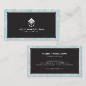 Carte De Visite Réalisateur moderne de flamme, Monnaie immobilière (Devant / Derrière)