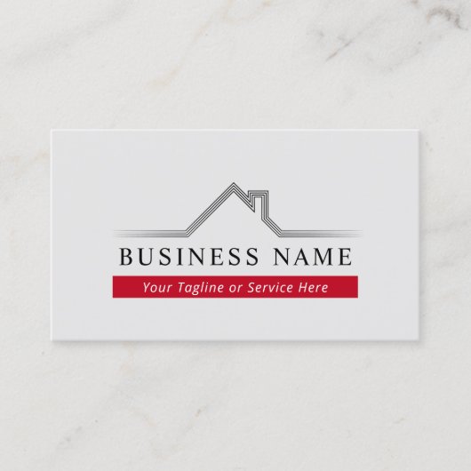 Carte De Visite Réalisateur professionnel du logo du toit de l'imm (Devant)