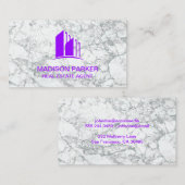 Carte De Visite Réalisateur | Propriétés commerciales | Marbre (Devant / Derrière)