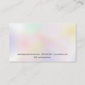 Carte De Visite Réaliser l'holographie moderne de la perle rose ir (Dos)