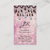 Carte De Visite Réaliseur de lustre Vintage Damask  (Dos)