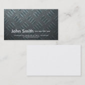 carte de visite réaliste de diamondplate (Devant / Derrière)