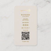 Carte De Visite Realtor Broker Mortgage Sand Gold Key Minimal (Dos)