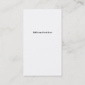 Carte de visite Réaltor de charme (Dos)