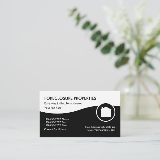 Carte De Visite Realtor de prévision (Debout devant)