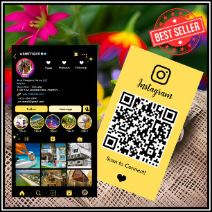 Carte de visite Realtor Instagram Agent immobilier