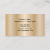 Carte De Visite Realtor Modern Gold House Logo Immobilier (Dos)