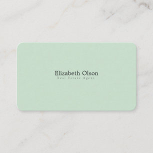 Carte De Visite Realtor Moderne Promotionnel Vert élégant simple