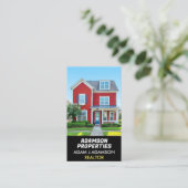 Carte De Visite Realtor Premium Real Estate Agent (QR Code Photo) (Debout devant)