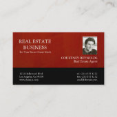 Carte de visite Realtor QR Code Enduit Marsala (Devant)