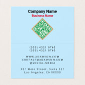 Carte De Visite Realtor (QRCode) Real Estate & House Broker (Intérieur déplié)