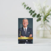 Carte De Visite Realtor Real Estate Agent Professional QR Code (Debout devant)