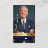 Carte De Visite Realtor Real Estate Agent Professional QR Code (Devant)