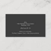 Carte De Visite Realtor Simple Modern Professional Code QR photo (Dos)