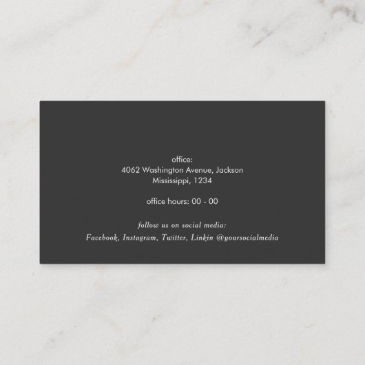 Carte De Visite Realtor Simple Modern Professional Code QR photo (Dos)