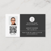 Carte De Visite Realtor Simple Modern Professional Code QR photo (Devant)