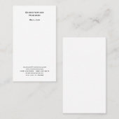 Carte De Visite Realtor simple noir professionnel (Devant / Derrière)