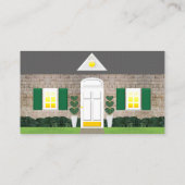 Carte De Visite Realtor Whitewashed Brick House Photo (Dos)