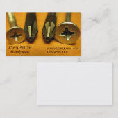 Carte De Visite Réapéritifs de maison à main (Devant / Derrière)