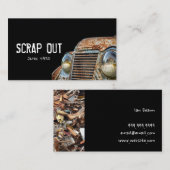 Carte De Visite Rebut Retrait de triage de métal Retrait de la jon (Devant / Derrière)