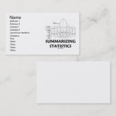 Carte De Visite Récapitulant des statistiques (distribution de (Devant / Derrière)