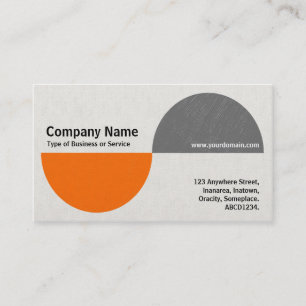 Carte De Visite Recents alternatifs II - Orange et gris