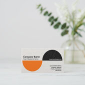 Carte De Visite Recents alternatifs II - orange et noir (Debout devant)