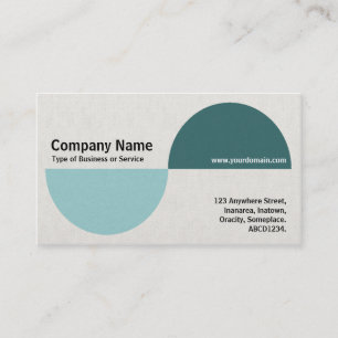 Carte De Visite Recents alternatifs II - Tons de bleu vert