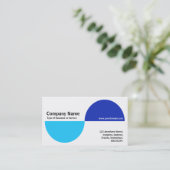 Carte De Visite Recents alternatifs - Nuances de bleu (Debout devant)