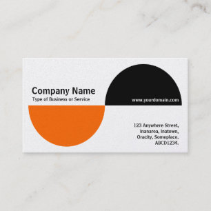 Carte De Visite Recents alternatifs - orange et noir (Platine)